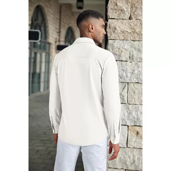 COOFANDY Men's Casual Button Down Shirts Wrinkle Free Long Sleeve Dress Shirts