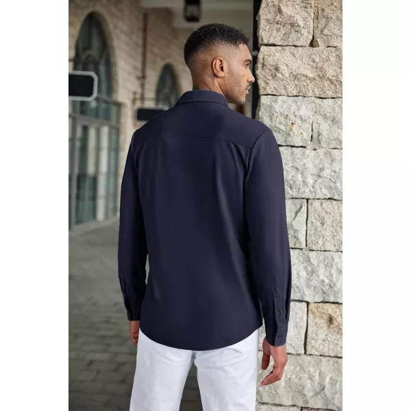 COOFANDY Men's Casual Button Down Shirts Wrinkle Free Long Sleeve Dress Shirts