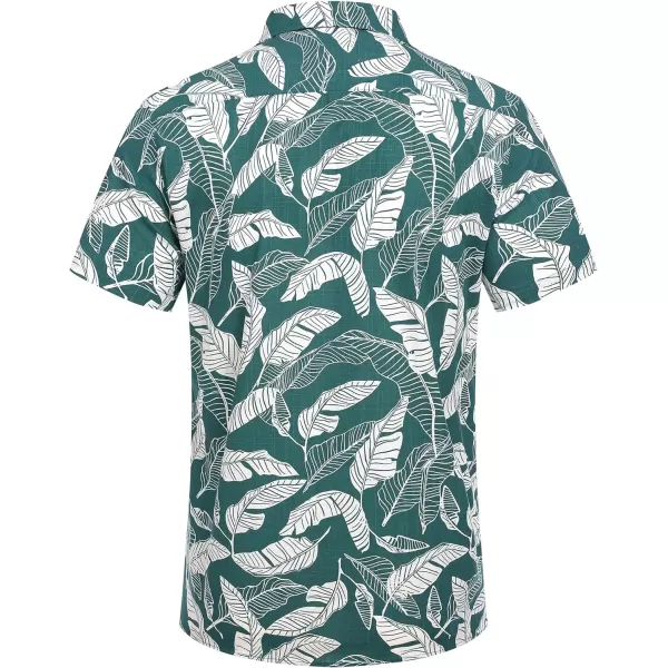 COOFANDY Mens Casual Cotton Linen Shirt Short Sleeve Button Up Shirts Summer Beach Top
