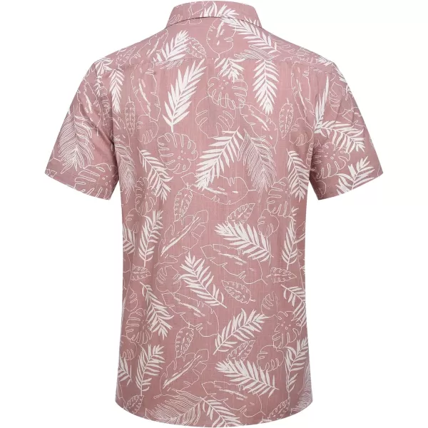 COOFANDY Mens Casual Cotton Linen Shirt Short Sleeve Button Up Shirts Summer Beach Top