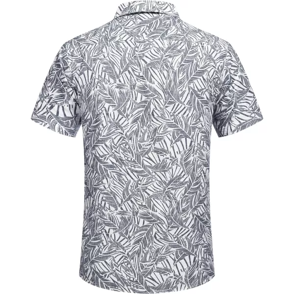 COOFANDY Mens Casual Cotton Linen Shirt Short Sleeve Button Up Shirts Summer Beach Top