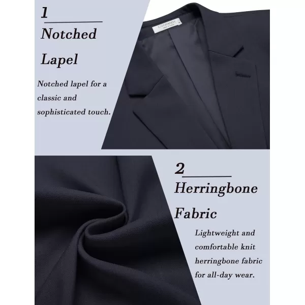 COOFANDY Men's Casual Knit Blazer Suit Jacket Lightweight Sport Coats Two Button