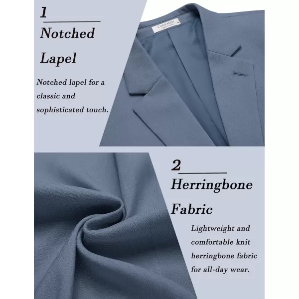 COOFANDY Men's Casual Knit Blazer Suit Jacket Lightweight Sport Coats Two Button