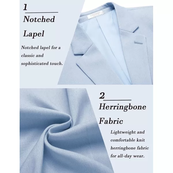 COOFANDY Men's Casual Knit Blazer Suit Jacket Lightweight Sport Coats Two Button