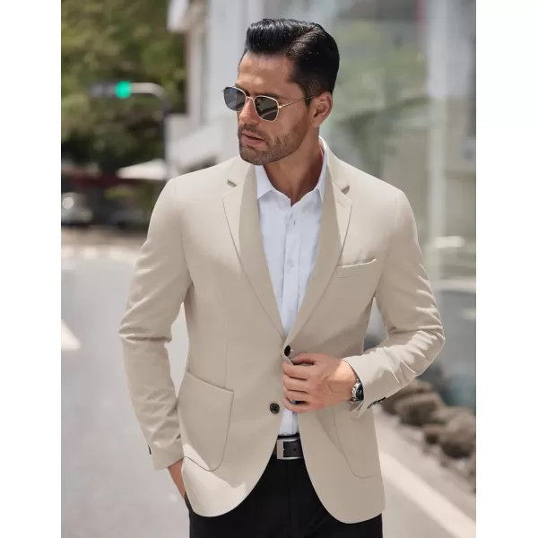 COOFANDY Men's Casual Knit Blazer Suit Jacket Lightweight Sport Coats Two Button