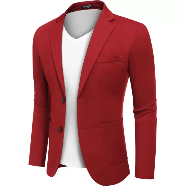 COOFANDY Men's Casual Knit Blazer Suit Jacket Lightweight Sport Coats Two Button