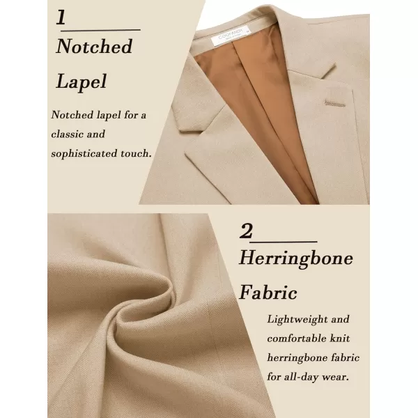 COOFANDY Men's Casual Knit Blazer Suit Jacket Lightweight Sport Coats Two Button