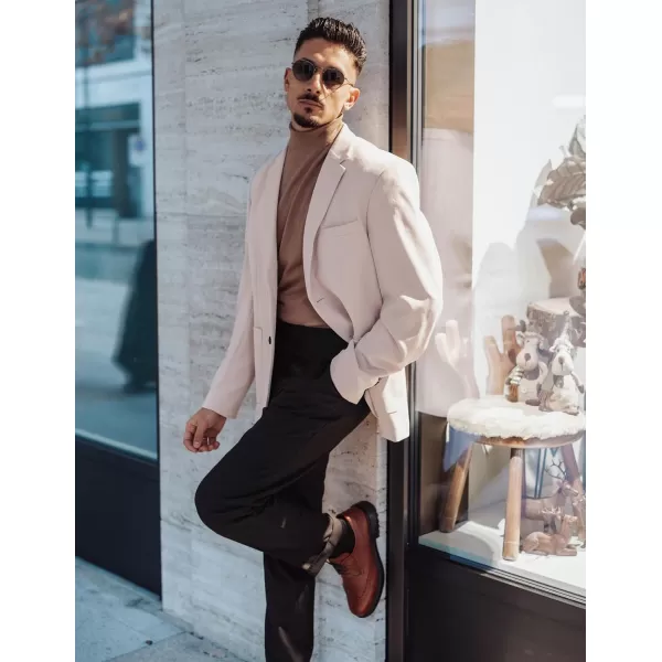 COOFANDY Men's Casual Knit Blazer Suit Jacket Lightweight Sport Coats Two Button