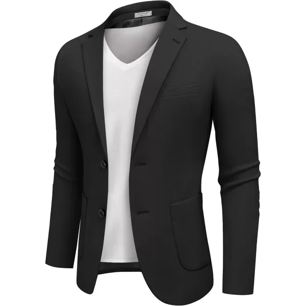 COOFANDY Men's Casual Knit Blazer Suit Jacket Lightweight Sport Coats Two Button