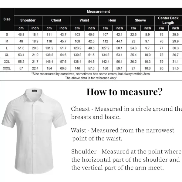 COOFANDY Mens Casual Linen Shirt Short Sleeve Button Down Shirt Summer Beach Hawaiian Shirts