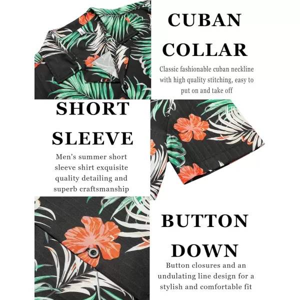 COOFANDY Men's Casual Shirts Short Sleeve Button Down Shirts Fashion Textured Summer Beach Shirt