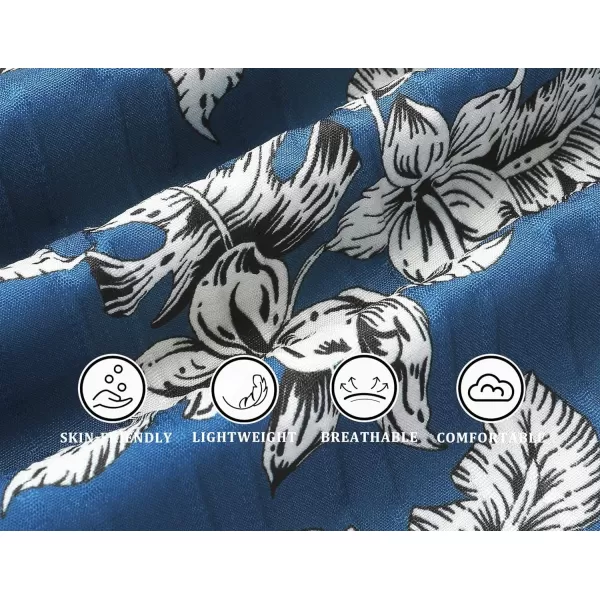 COOFANDY Men's Casual Shirts Short Sleeve Button Down Shirts Fashion Textured Summer Beach Shirt