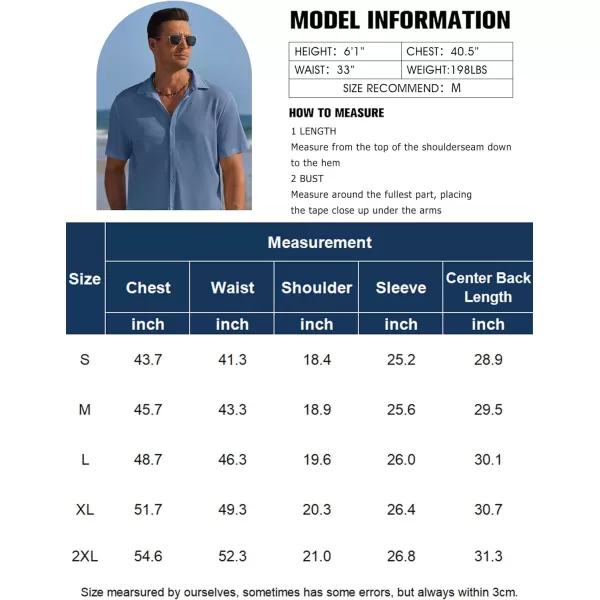COOFANDY Men's Casual Shirts Short Sleeve Waffle Knit Button Down Shirt Summer Beach Tops