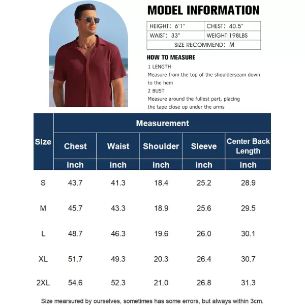 COOFANDY Men's Casual Shirts Short Sleeve Waffle Knit Button Down Shirt Summer Beach Tops