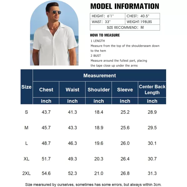 COOFANDY Men's Casual Shirts Short Sleeve Waffle Knit Button Down Shirt Summer Beach Tops