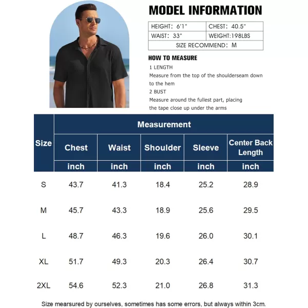 COOFANDY Men's Casual Shirts Short Sleeve Waffle Knit Button Down Shirt Summer Beach Tops