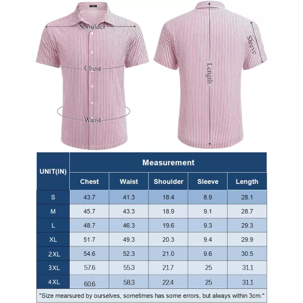 COOFANDY Men's Casual Short Sleeve Button Down Shirt Textured Summer Beach Shirt