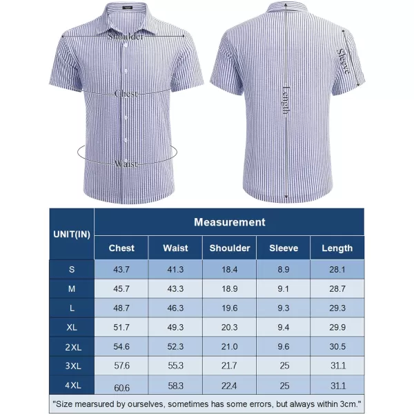 COOFANDY Men's Casual Short Sleeve Button Down Shirt Textured Summer Beach Shirt