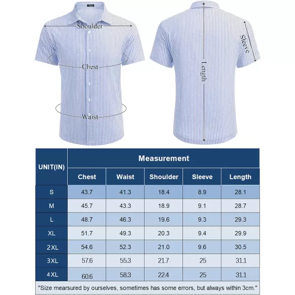 COOFANDY Men's Casual Short Sleeve Button Down Shirt Textured Summer Beach Shirt