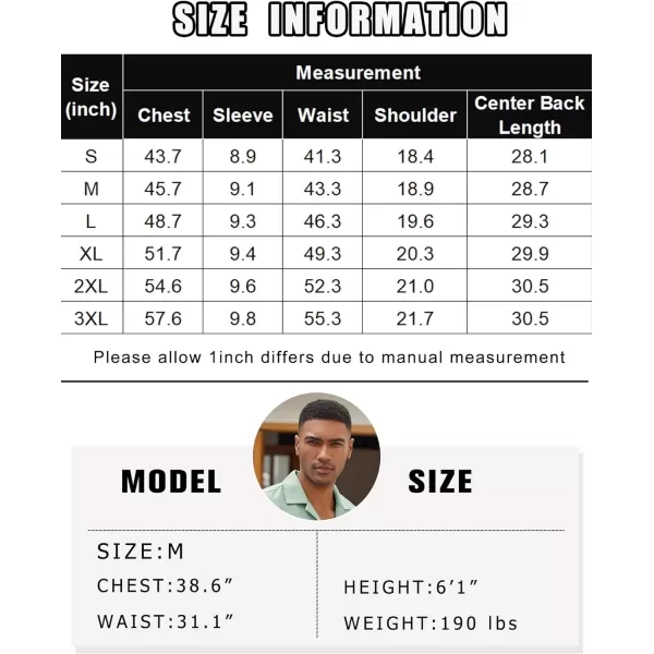 COOFANDY Mens Casual Short Sleeve Button Down Shirts Cuban Linen Textured Shirt Summer Beach Wear