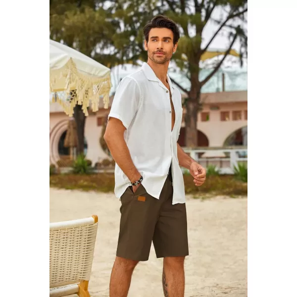 COOFANDY Mens Casual Shorts Stretch Drawstring Summer Beach Shorts Chino Golf Shorts with Pockets