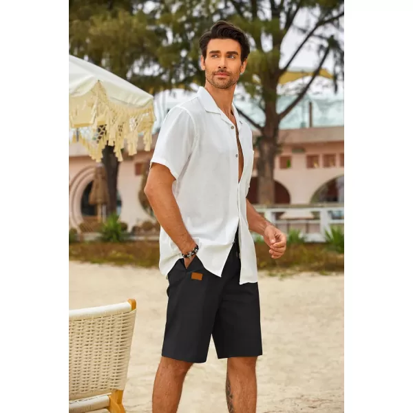 COOFANDY Mens Casual Shorts Stretch Drawstring Summer Beach Shorts Chino Golf Shorts with Pockets