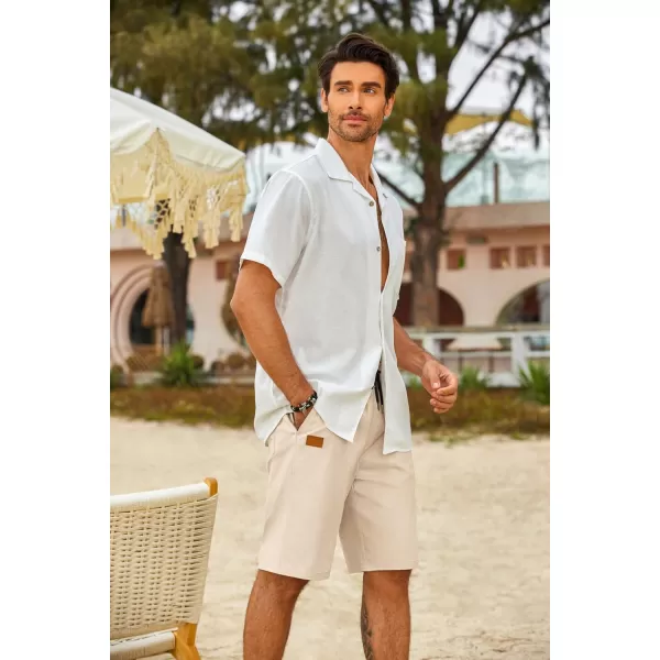 COOFANDY Mens Casual Shorts Stretch Drawstring Summer Beach Shorts Chino Golf Shorts with Pockets