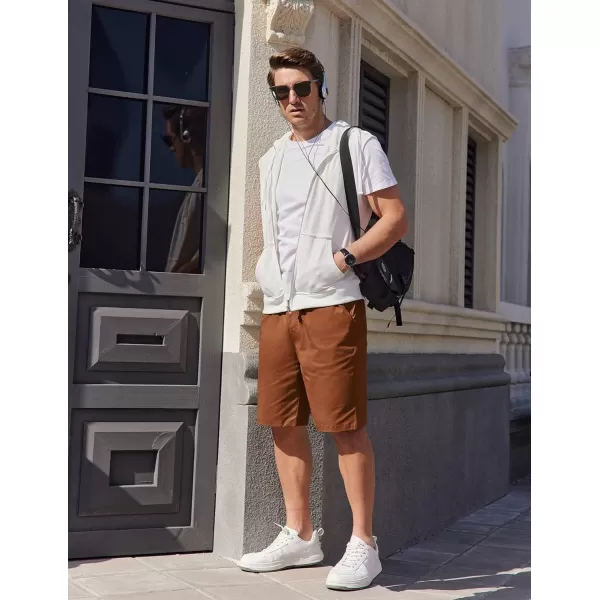 COOFANDY Mens Casual Shorts Stretch Drawstring Summer Beach Shorts Chino Golf Shorts with Pockets