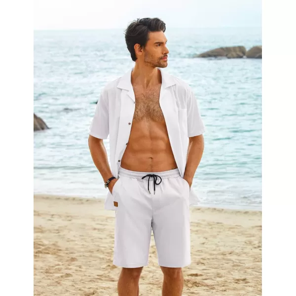 COOFANDY Mens Casual Shorts Stretch Drawstring Summer Beach Shorts Chino Golf Shorts with Pockets