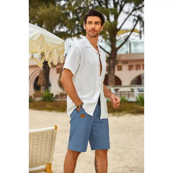 COOFANDY Mens Casual Shorts Stretch Drawstring Summer Beach Shorts Chino Golf Shorts with Pockets