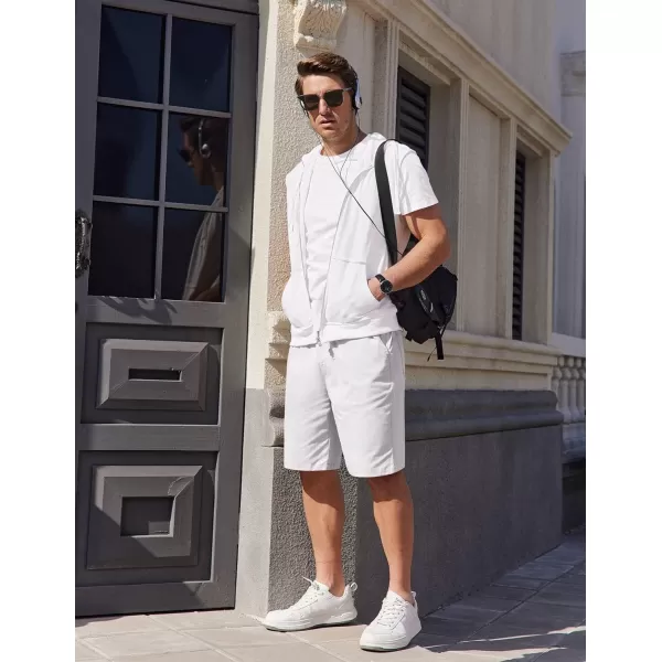 COOFANDY Mens Casual Shorts Stretch Drawstring Summer Beach Shorts Chino Golf Shorts with Pockets