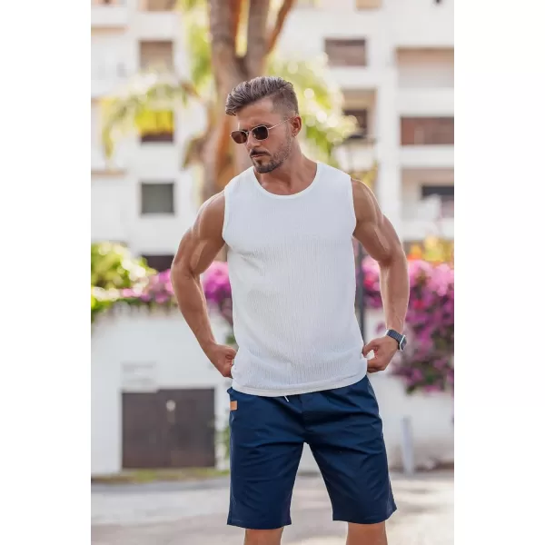 COOFANDY Mens Casual Shorts Stretch Drawstring Summer Beach Shorts Chino Golf Shorts with Pockets
