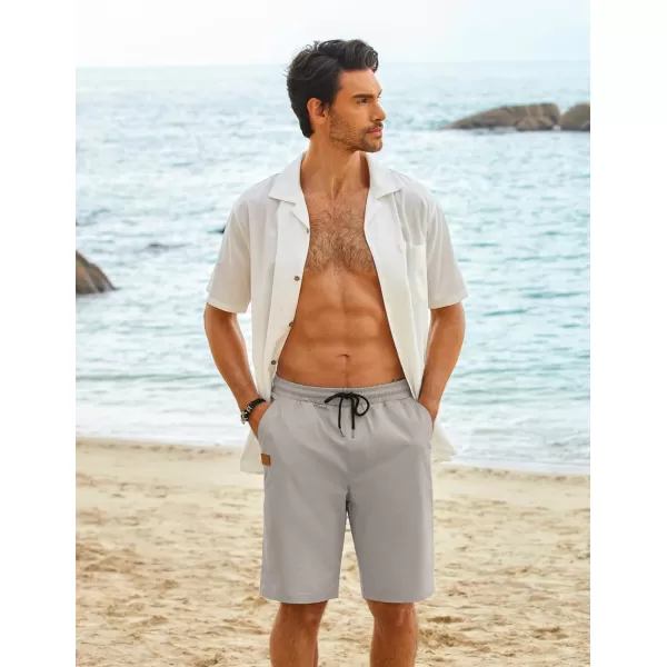 COOFANDY Mens Casual Shorts Stretch Drawstring Summer Beach Shorts Chino Golf Shorts with Pockets