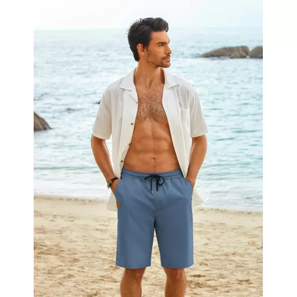 COOFANDY Mens Casual Shorts Stretch Drawstring Summer Beach Shorts Chino Golf Shorts with Pockets