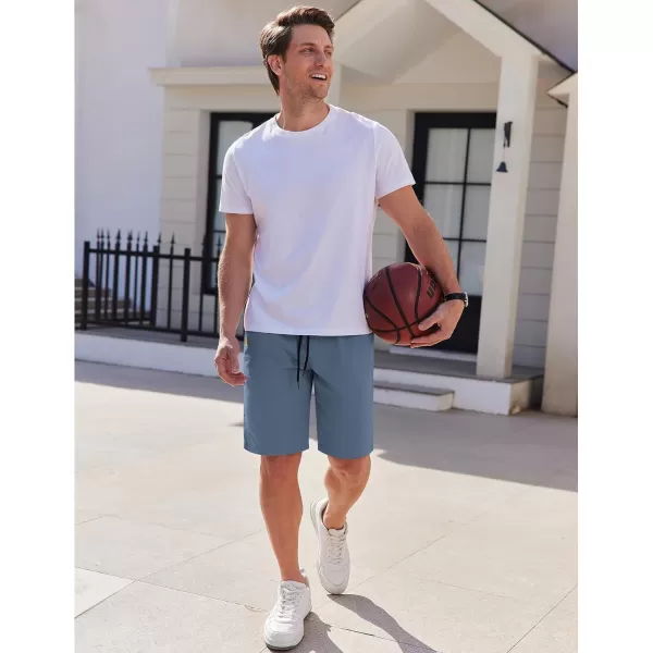 COOFANDY Mens Casual Shorts Stretch Drawstring Summer Beach Shorts Chino Golf Shorts with Pockets