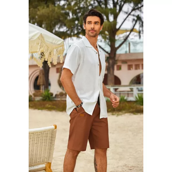 COOFANDY Mens Casual Shorts Stretch Drawstring Summer Beach Shorts Chino Golf Shorts with Pockets