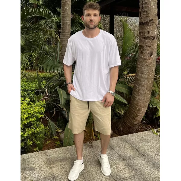COOFANDY Mens Casual Shorts Stretch Drawstring Summer Beach Shorts Chino Golf Shorts with Pockets