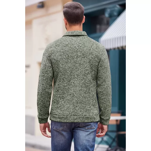 COOFANDY Men's Casual Slim Fit Pullover Sweater Knitted Thermal Sweatshirt