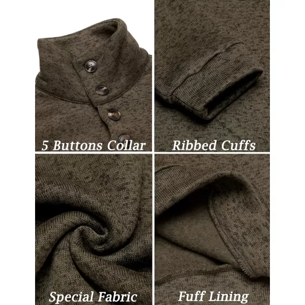COOFANDY Men's Casual Slim Fit Pullover Sweater Knitted Thermal Sweatshirt