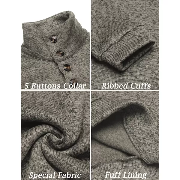 COOFANDY Men's Casual Slim Fit Pullover Sweater Knitted Thermal Sweatshirt