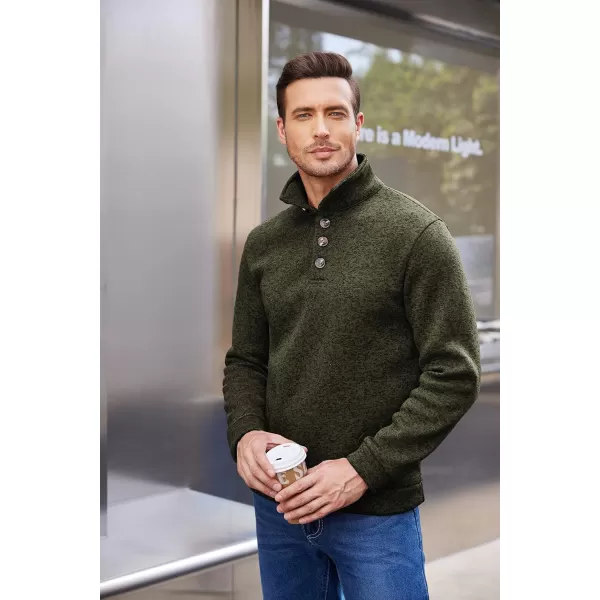 COOFANDY Men's Casual Slim Fit Pullover Sweater Knitted Thermal Sweatshirt