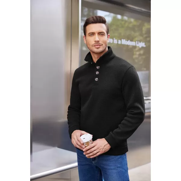 COOFANDY Men's Casual Slim Fit Pullover Sweater Knitted Thermal Sweatshirt