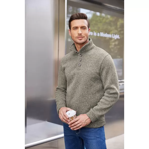 COOFANDY Men's Casual Slim Fit Pullover Sweater Knitted Thermal Sweatshirt