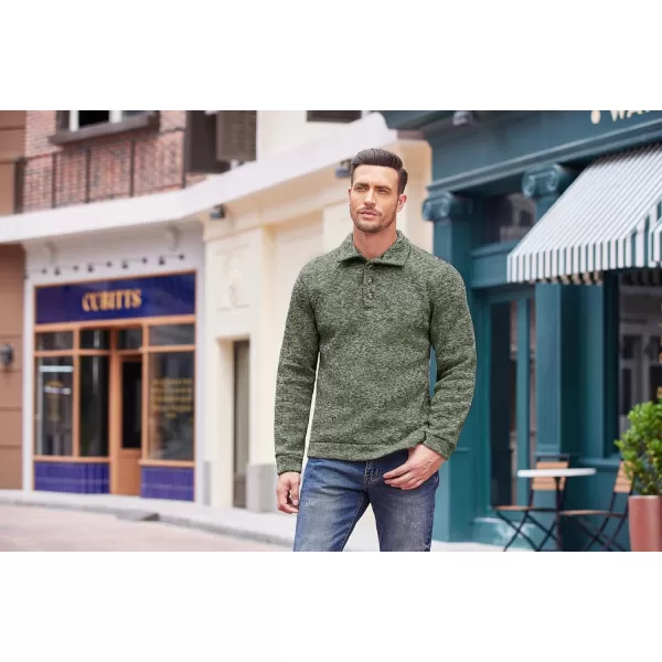 COOFANDY Men's Casual Slim Fit Pullover Sweater Knitted Thermal Sweatshirt