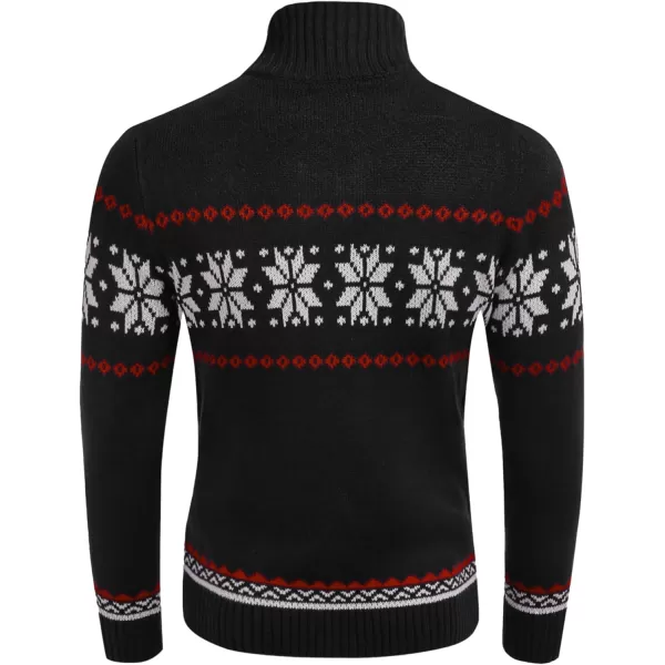 COOFANDY Men's Christmas Sweater Ugly Knitted Xmas Sweaters Casual Snowflake Pullover Knitwear