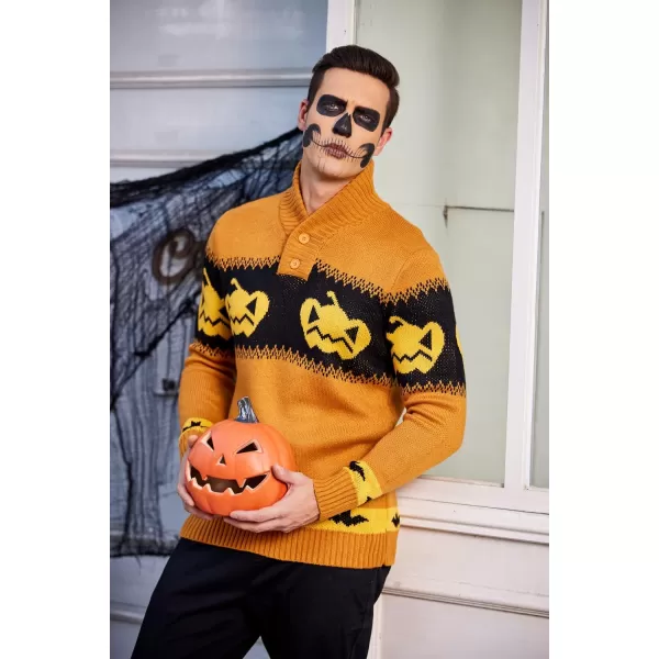 COOFANDY Men's Christmas Sweater Ugly Knitted Xmas Sweaters Casual Snowflake Pullover Knitwear