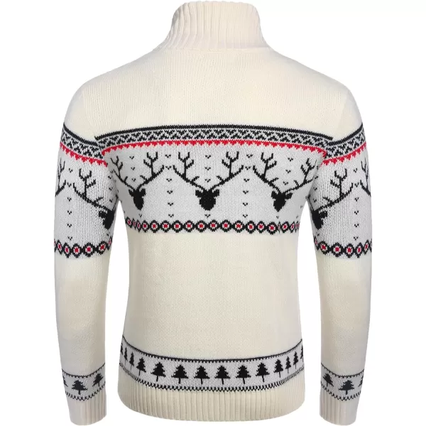 COOFANDY Men's Christmas Sweater Ugly Knitted Xmas Sweaters Casual Snowflake Pullover Knitwear