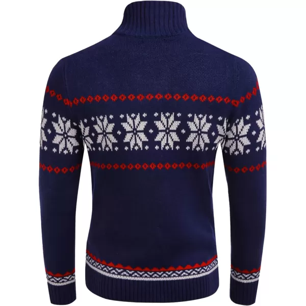 COOFANDY Men's Christmas Sweater Ugly Knitted Xmas Sweaters Casual Snowflake Pullover Knitwear