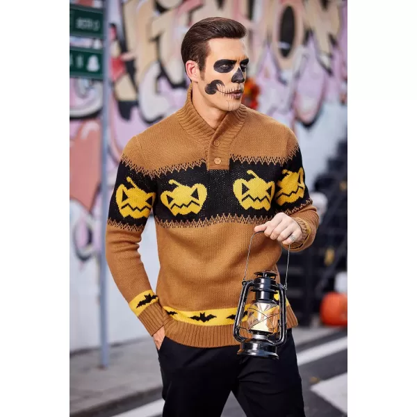 COOFANDY Men's Christmas Sweater Ugly Knitted Xmas Sweaters Casual Snowflake Pullover Knitwear