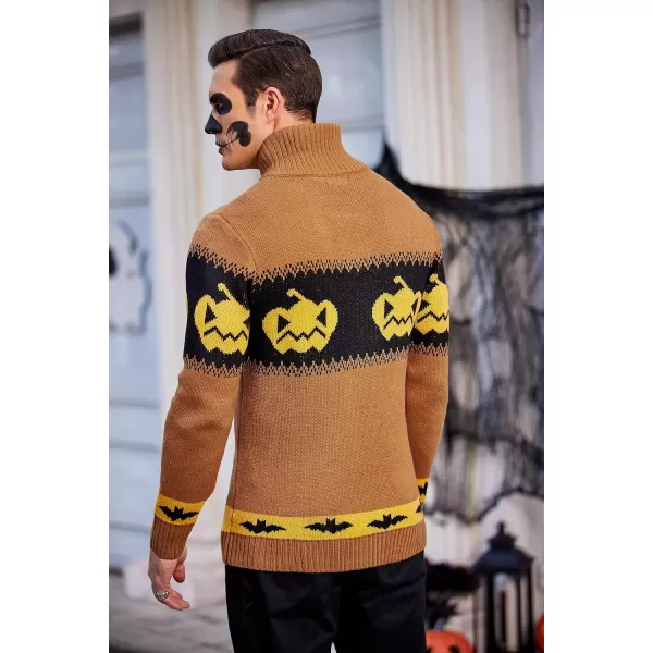 COOFANDY Men's Christmas Sweater Ugly Knitted Xmas Sweaters Casual Snowflake Pullover Knitwear